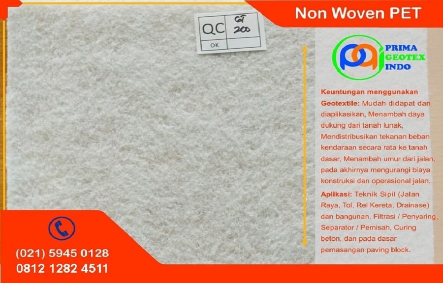 jual Geotextile Non Woven PET